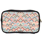 Trendy Chic Modern Chevron Pattern Toiletries Bags 2-Side Front