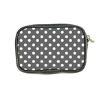 Gray Polka Dots Coin Purse Back