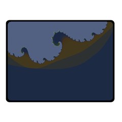 Ocean Waves Double Sided Fleece Blanket (small)  by digitaldivadesigns