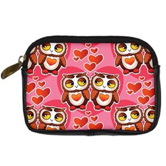 Cute Owls In Love Digital Camera Cases by LovelyDesigns4U