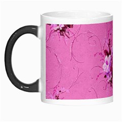 Pink Floral Pattern Morph Mugs by LovelyDesigns4U