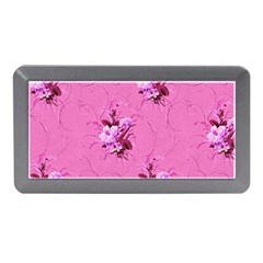 Pink Floral Pattern Memory Card Reader (mini) by LovelyDesigns4U