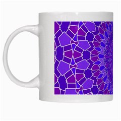 Purple Mandala White Mugs by LovelyDesigns4U