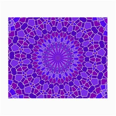 Purple Mandala Small Glasses Cloth (2-side) by LovelyDesigns4U