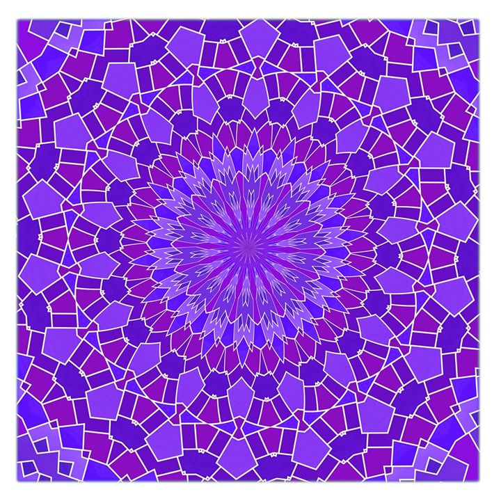 Purple Mandala Large Satin Scarf (Square)