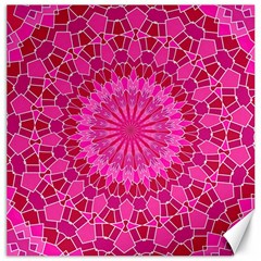 Pink And Red Mandala Canvas 20  X 20  