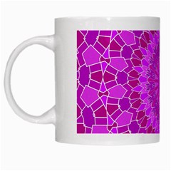 Purple And Pink Mandala White Mugs by LovelyDesigns4U