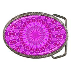 Purple And Pink Mandala Belt Buckles