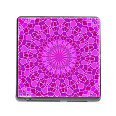 Purple And Pink Mandala Memory Card Reader (square) by LovelyDesigns4U