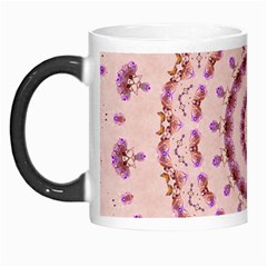 Pink And Purple Roses Mandala Morph Mugs by LovelyDesigns4U