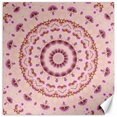 Pink And Purple Roses Mandala Canvas 20  X 20  