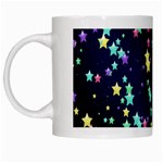 Pretty Stars Pattern White Mugs Left