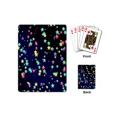 Pretty Stars Pattern Playing Cards (mini)  by LovelyDesigns4U