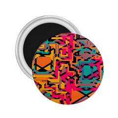 Colorful Shapes 2 25  Magnet by LalyLauraFLM