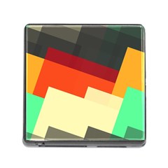 Miscellaneous Retro Shapes Memory Card Reader (square) by LalyLauraFLM