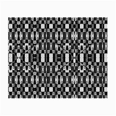 Black And White Geometric Tribal Pattern Small Glasses Cloth by dflcprints