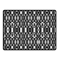 Black And White Geometric Tribal Pattern Double Sided Fleece Blanket (small)  by dflcprints