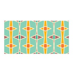 Rhombus pattern in retro colors  Satin Wrap