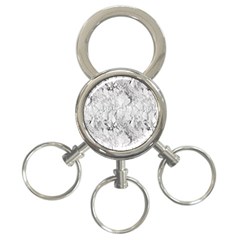 White Marble 3-ring Key Chains by ArgosPhotography