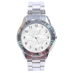 White Marble 2 Stainless Steel Men s Watch