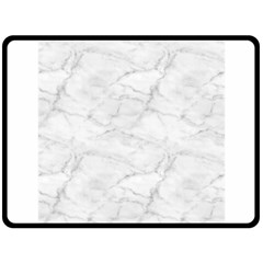 White Marble 2 Double Sided Fleece Blanket (large)  by ArgosPhotography