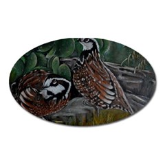 Bobwhite Quails Oval Magnet