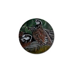 Bobwhite Quails Golf Ball Marker