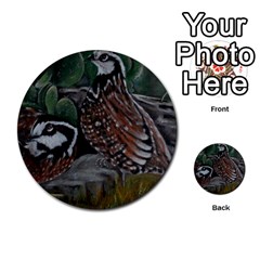 Bobwhite Quails Multi-purpose Cards (Round) 