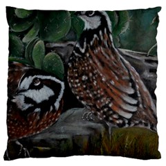 Bobwhite Quails Large Cushion Cases (One Side) 