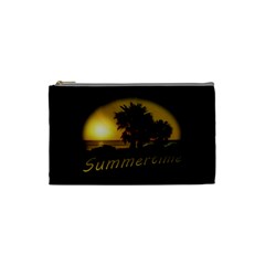 Sunset Scene At The Coast Of Montevideo Uruguay Cosmetic Bag (small)  by dflcprints