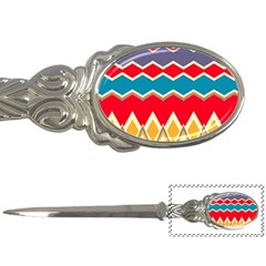 Chevrons And Rhombus			letter Opener by LalyLauraFLM