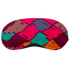 Pieces In Retro Colors			sleeping Mask by LalyLauraFLM