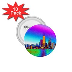 Chicago Colored Foil Effects 1 75  Buttons (10 Pack) by canvasngiftshop