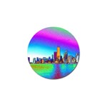 Chicago Colored Foil Effects Golf Ball Marker (4 pack) Front