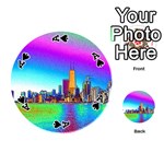Chicago Colored Foil Effects Playing Cards 54 (Round)  Front - SpadeA