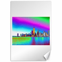 Chicago Colored Foil Effects Canvas 20  X 30  