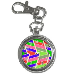 Symmetric Distorted Rectangles			key Chain Watch by LalyLauraFLM