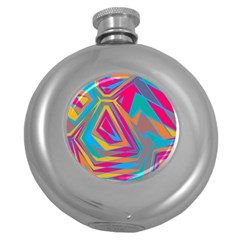 Distorted Shapes			hip Flask (5 Oz) by LalyLauraFLM