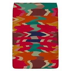 Retro Colors Distorted Shapes			removable Flap Cover (l) by LalyLauraFLM