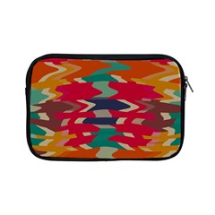 Retro Colors Distorted Shapes			apple Ipad Mini Zipper Case by LalyLauraFLM