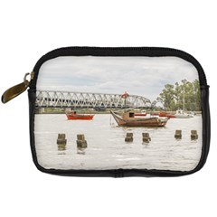 Boats At Santa Lucia River In Montevideo Uruguay Digital Camera Cases by dflcprints