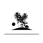 Tropical Scene Island Sunset Illustration Plate Mats 18 x12  Plate Mat