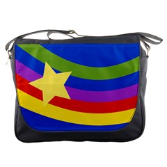 Rainbow Messenger Bag by Ellador