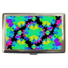 Multicolored Floral Print Geometric Modern Pattern Cigarette Money Case by dflcprints