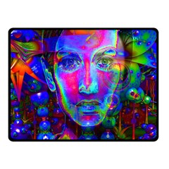 Night Dancer Double Sided Fleece Blanket (small) 