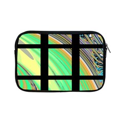 Black Window With Colorful Tiles Apple Ipad Mini Zipper Cases by digitaldivadesigns