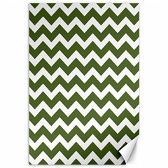 Chevron Pattern Gifts Canvas 12  X 18   by GardenOfOphir