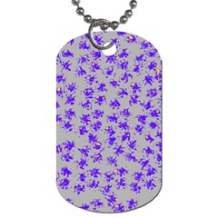 Purple Pattern Dog Tag (two Sides) by JDDesigns