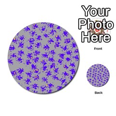 Purple Pattern Multi-purpose Cards (round) 