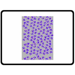 Purple Pattern Double Sided Fleece Blanket (large)  by JDDesigns